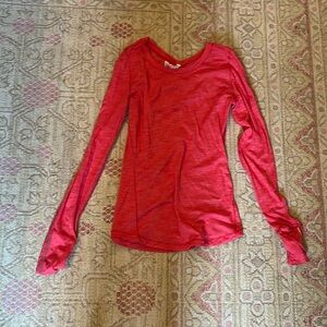 Lululemon pinkish red long sleeve